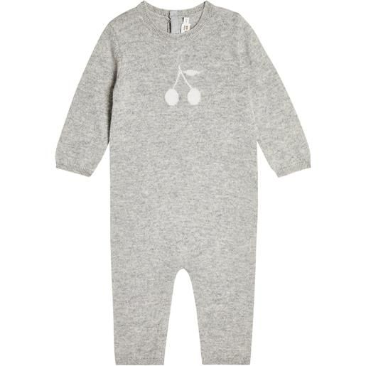 Bonpoint baby - body in cashmere con intarsio