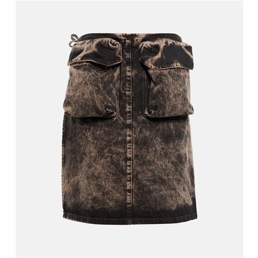 Miu Miu gonna midi di jeans