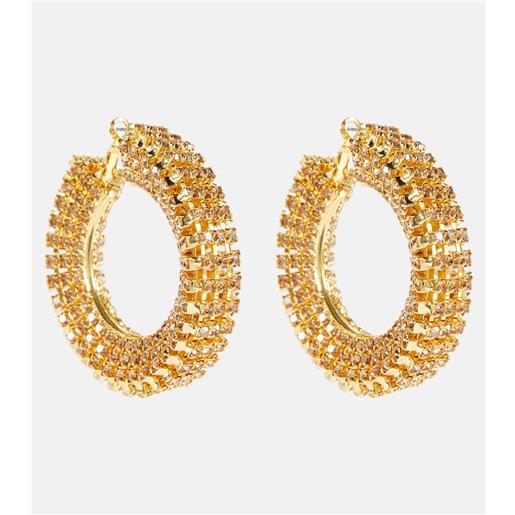 Magda Butrym orecchini a cerchio con cristalli