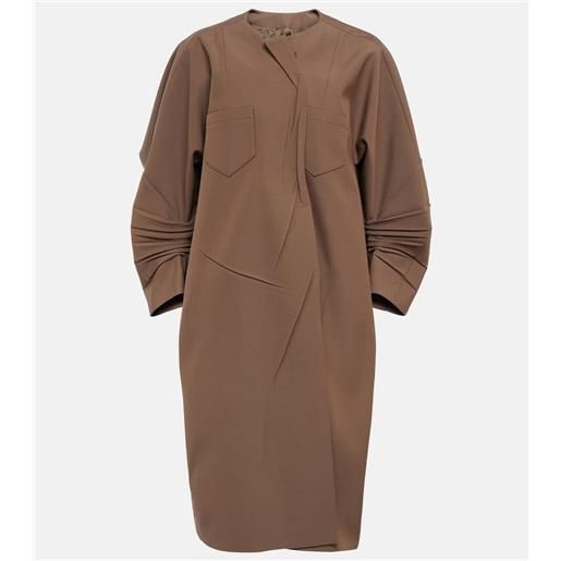 Prada soprabito monopetto in gabardine