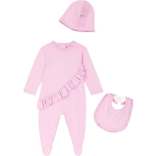 Balmain Kids baby- tutina, bavaglino e berretto