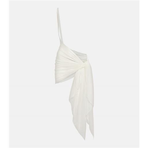 Mugler pareo in jersey drappeggiato