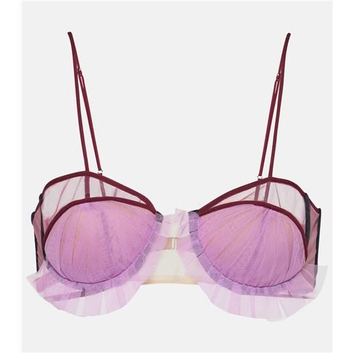 Nensi Dojaka reggiseno exploding flower in tulle