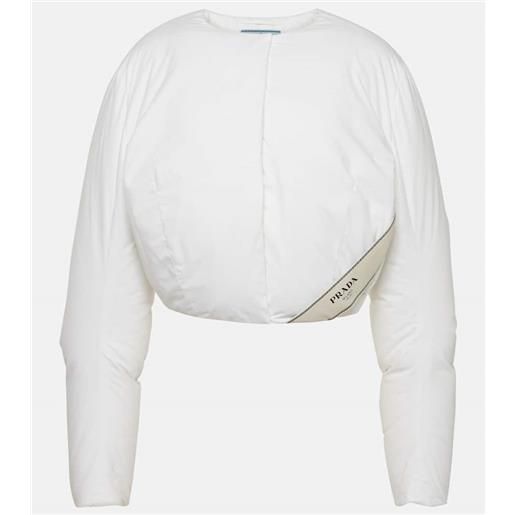 Prada piumino cropped in cotone