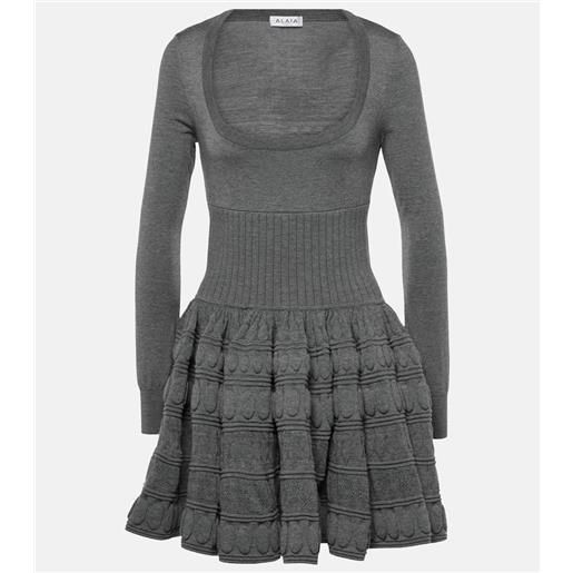 Alaia alaã¯a miniabito in misto lana