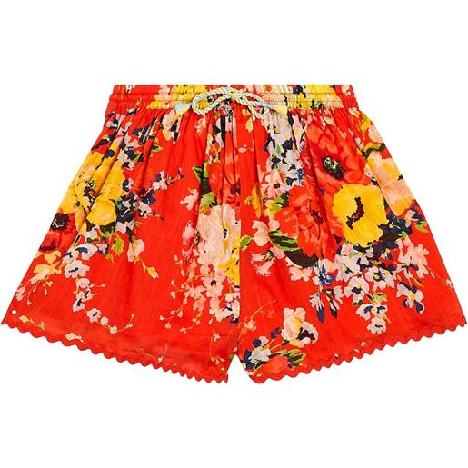 Zimmermann Kids shorts alight in cotone con stampa