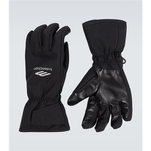 Balenciaga guanti da sci 3b sports con pelle
