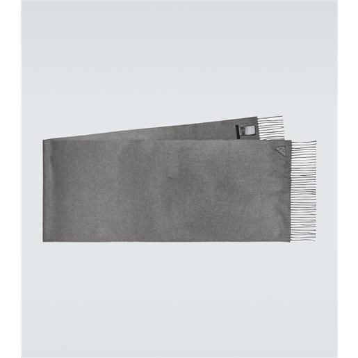 Prada sciarpa in seta e cashmere