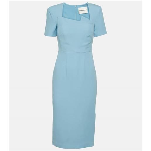 Roland Mouret abito midi in seta e lana
