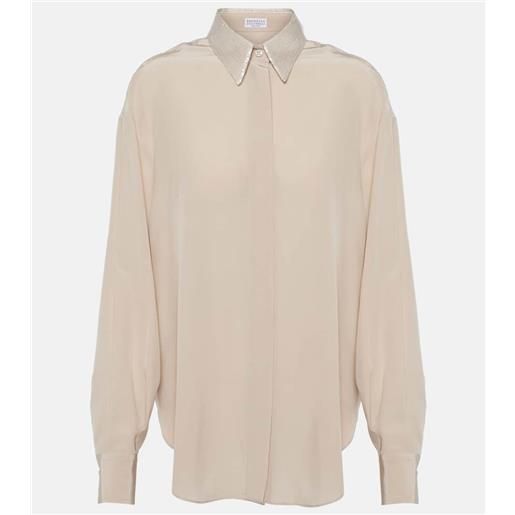 Brunello Cucinelli camicia in seta