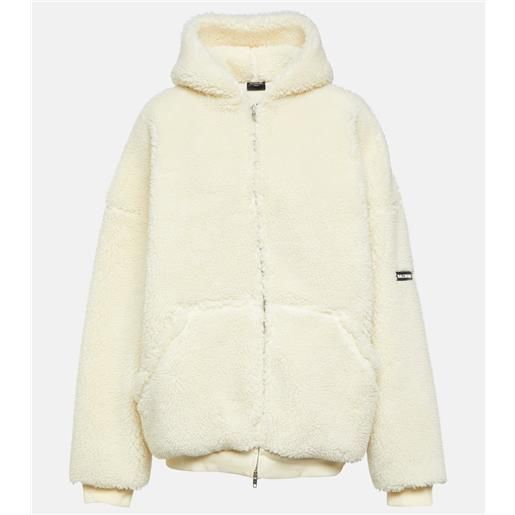 Balenciaga felpa outwear in shearling sintetico