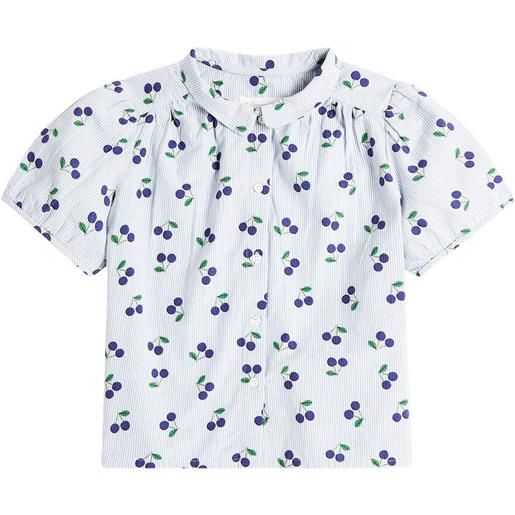 Bonpoint blusa adele in popeline di cotone