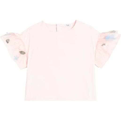 Il Gufo top in misto cotone