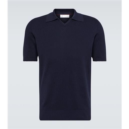 Brunello Cucinelli polo in cotone a coste