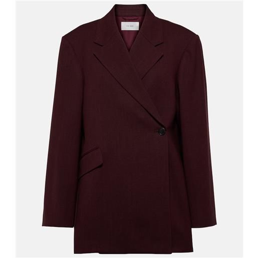 The Row blazer azul in lana vergine