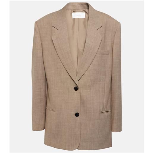 The Row blazer monopetto marina in lana vergine