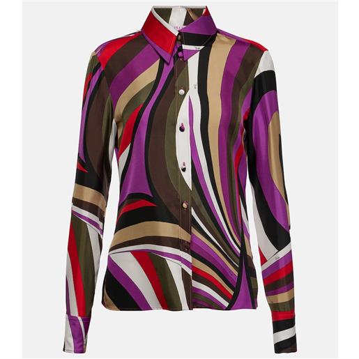 Pucci camicia iride in seta