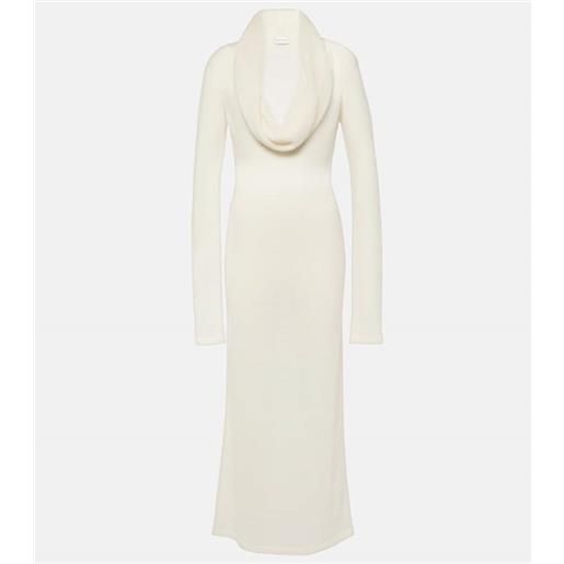 Magda Butrym abito lungo in maglia di misto alpaca