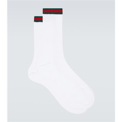 Gucci calzini web stripe in misto cotone