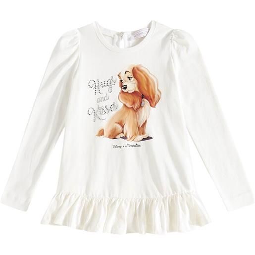 Monnalisa x disney - top in jersey di cotone