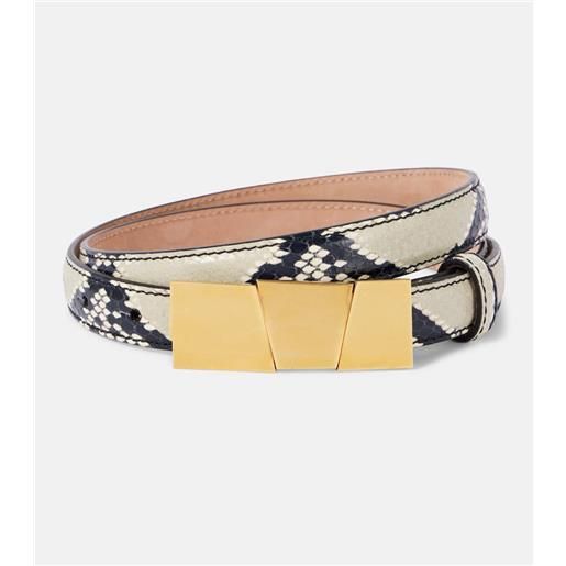 Khaite cintura axel small in pelle stampata