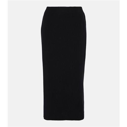 Brunello Cucinelli gonna midi in lana, cashmere e seta