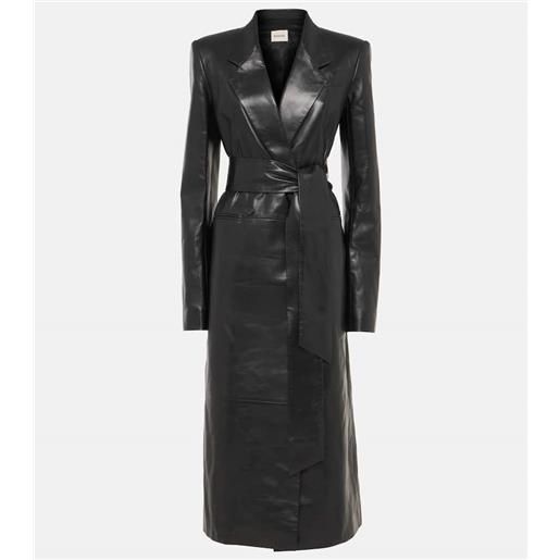 Khaite cappotto lolo in pelle