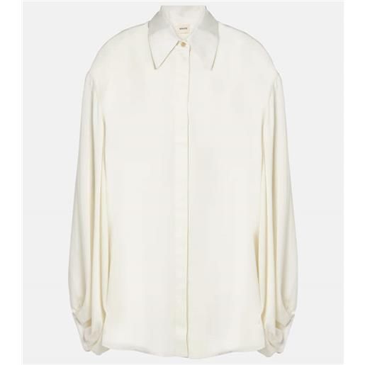 Khaite camicia bam in chiffon