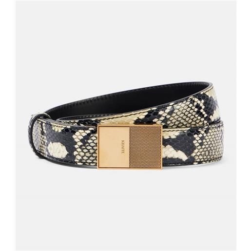 Khaite cintura elio in pelle stampata