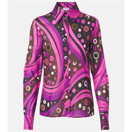 Pucci camicia fontane in cotone