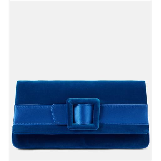 Manolo Blahnik clutch maygot in velluto con raso