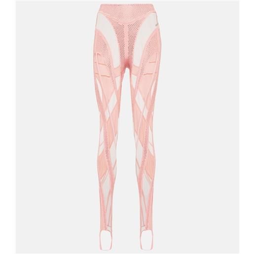Mugler leggings con staffe