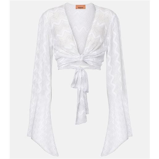 Missoni blusa cropped a zig-zag