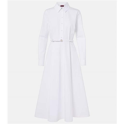 Gucci abito midi in popeline di cotone