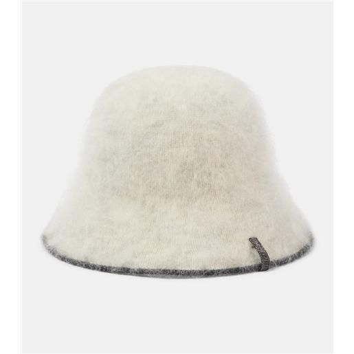 Brunello Cucinelli cappello cloche in misto mohair