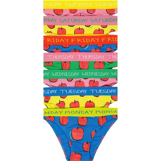 Stella McCartney Kids set di 7 culottes in cotone con stampa