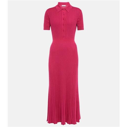 Gabriela Hearst abito midi amor in cashmere e seta