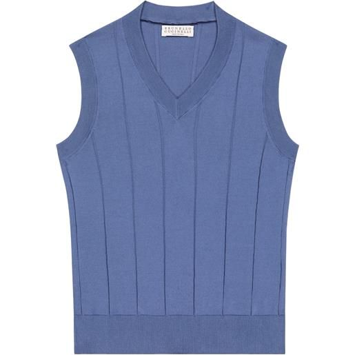 Brunello Cucinelli Kids gilet in cotone