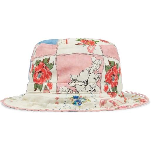 Zimmermann Kids cappello da pescatore reversibile in cotone