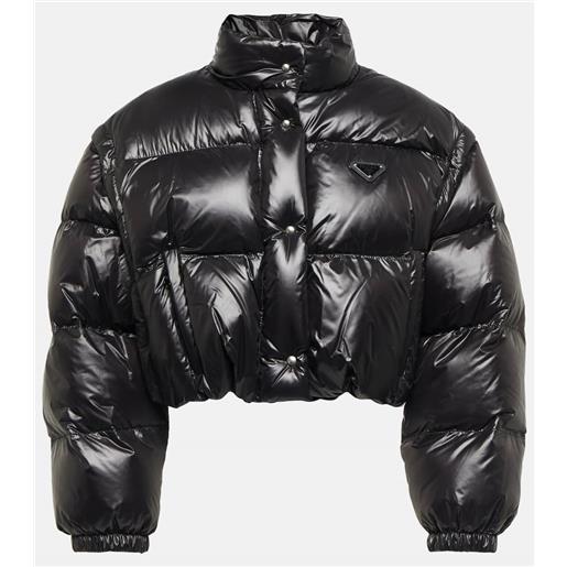 Prada piumino cropped in re-nylon
