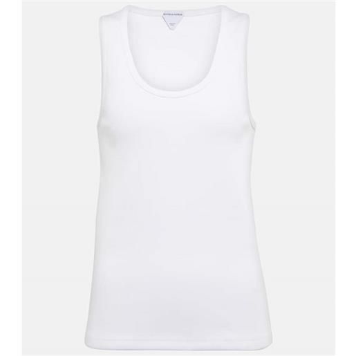 Bottega Veneta tank top in misto cotone a coste