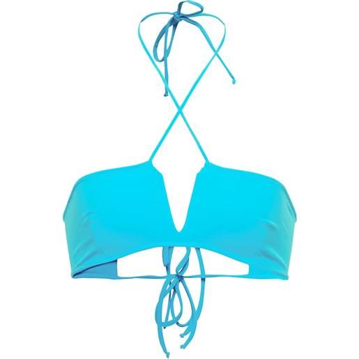 Nensi Dojaka top bikini con scollo allâamericana
