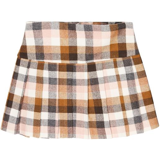 Il Gufo gonna a quadri in misto cotone