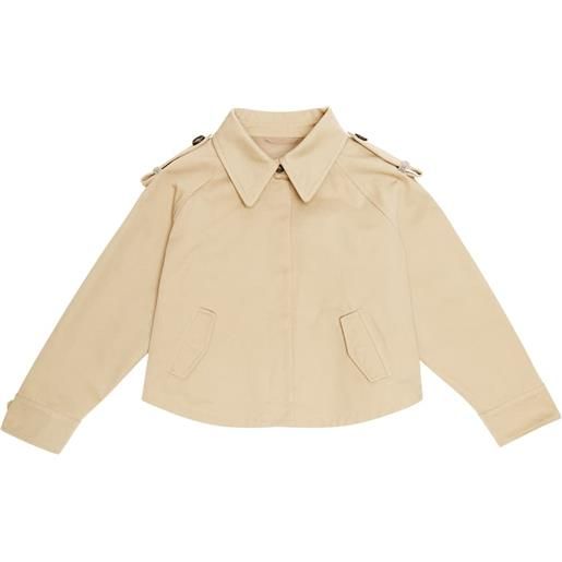 Brunello Cucinelli Kids giacca in gabardine di cotone