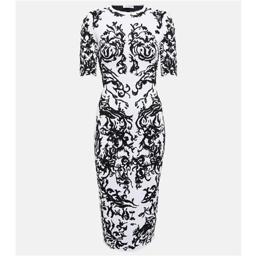 Alaia alaã¯a abito midi con stampa