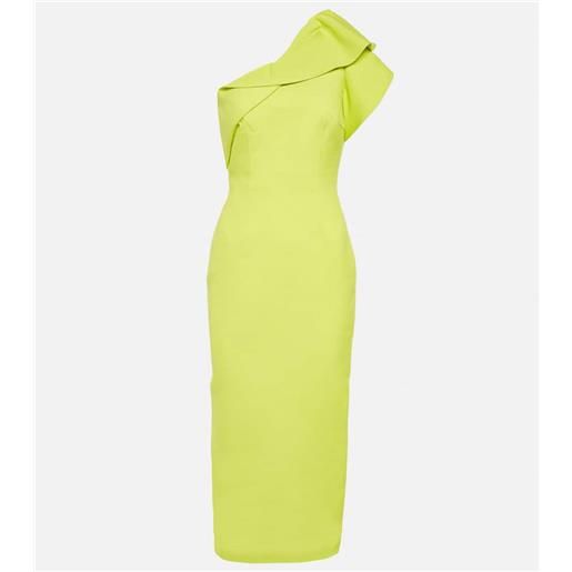 Roland Mouret abito midi monospalla in misto lana