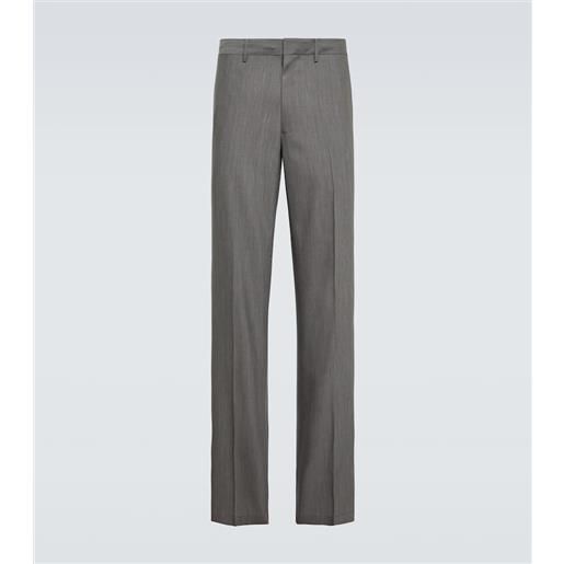 Prada pantaloni slim in lana e mohair