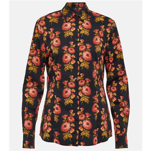 Etro camicia in misto cotone con stampa