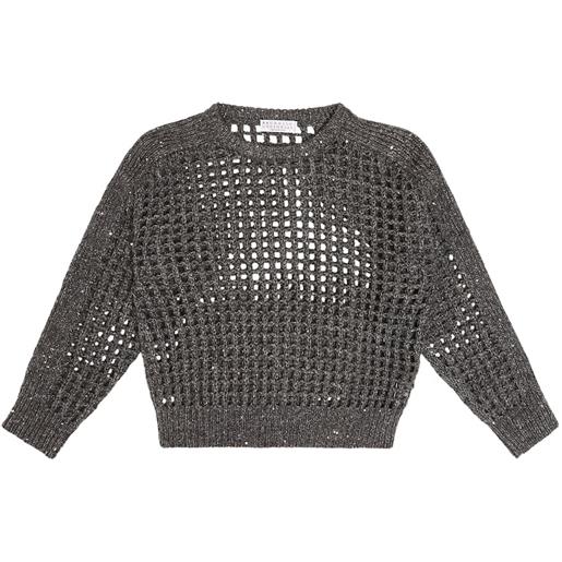 Brunello Cucinelli Kids pullover in misto lana e cashmere