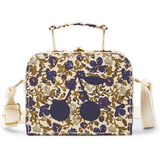 Bonpoint borsa a tracolla aimane in canvas con stampa